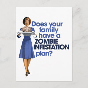 Zombie-introduktionsplan Vykort