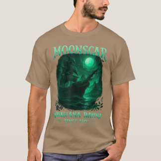 Zombie Island Moon Island Retro tecknad Halloween T Shirt