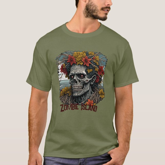 Zombie Island T Shirt (Framsida)