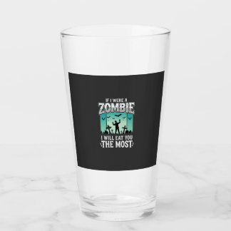 Zombie jag kommer äta dig Halloween-design_1 Glaskopp