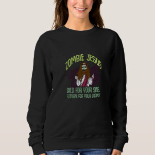 Zombie Jesus dog för dina synder Ateist Fritänkare T Shirt