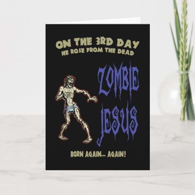 Zombie Jesus Kort (Framsida)