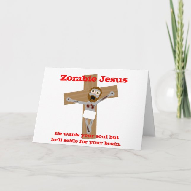 Zombie Jesus Kort (Framsida)