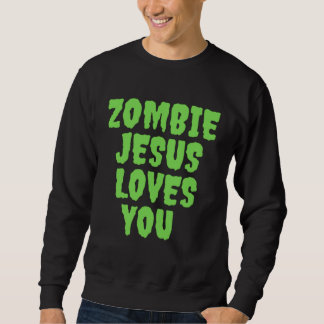 Zombie Jesus Loves You Lång Ärmad Tröja