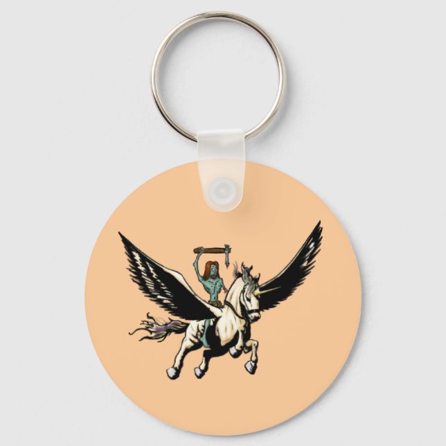 Zombie Jesus Rides igen Nyckelring (Framsida)