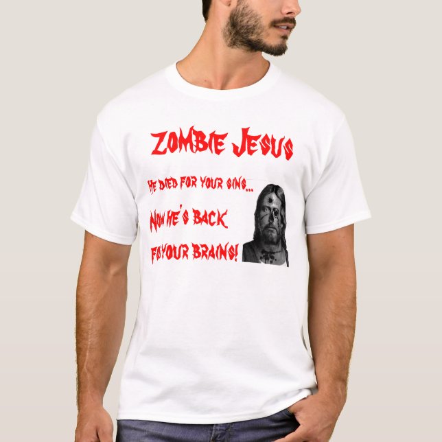 Zombie Jesus T Shirt (Framsida)