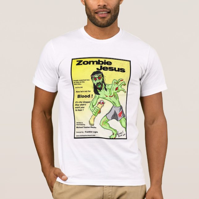 Zombie Jesus Tee Shirt (Framsida)