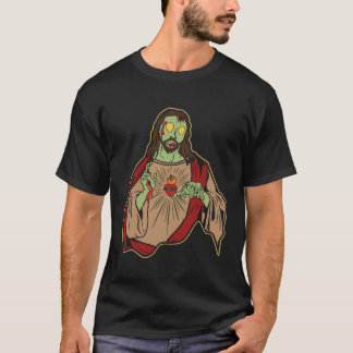 Zombie Jesus Uppstånden Påskdagen Religiös Kristus T Shirt