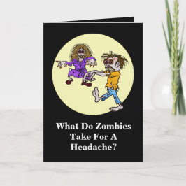 Zombie Joke Halloween-kort Kort