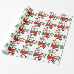 Zombie jul tomte rolig presentpapper