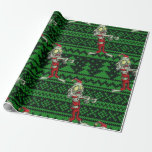 zombie julafton Santa Presentpapper<br><div class="desc">"zombie julafton Santa ", "zombie christmas",  "ful julafton",  "mardröm christmas",  "zombie jultomten",  "ful christmas",  "ful christmas sweater",  zombie,  "zombie Tomas",  "zombie christmas jultomten"</div>