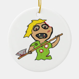 Zombie Julgransprydnad Keramik