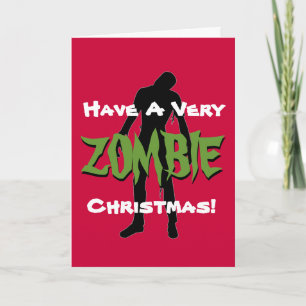 ZOMBIE Julhälsningar julkort Helgkort