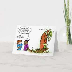 Zombie julkort helgkort