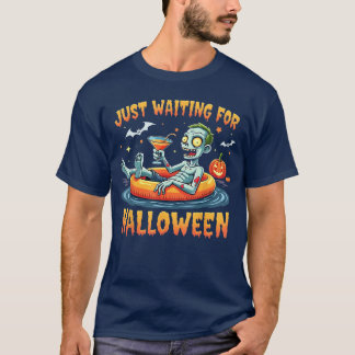 Zombie Just Waiting For Halloween T Shirt