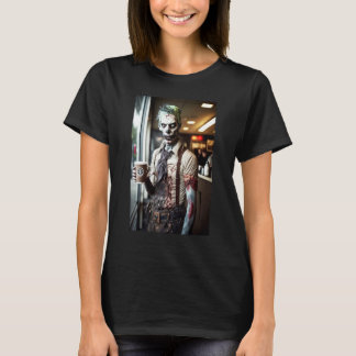 Zombie kaffebarkeeper Zombies i vardagslivet S T Shirt