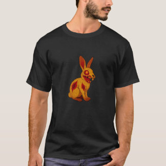 Zombie Kanin Hare Djur - Odöd Skrämma Boo Spöke T Shirt
