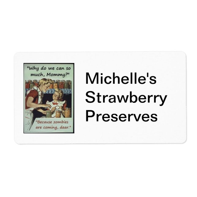 Zombie-kanningsetikett Fraktsedel (Framsidan)