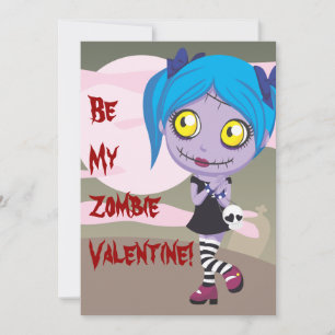Zombie Kärlek Julkort