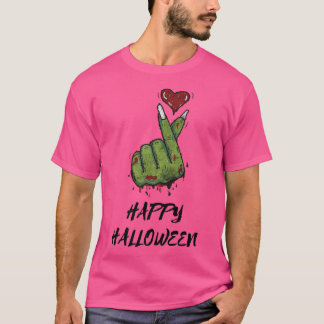 Zombie Kärlek Sign Heart Halloween fest Manar Wome T Shirt