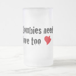 Zombie Kärlek Stein Frostat Ölglas