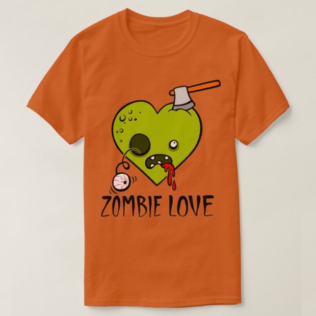Zombie Kärlek T Shirt (Design framsida)