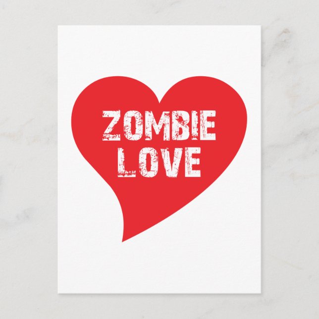 Zombie Kärlek Vykort (Framsida)