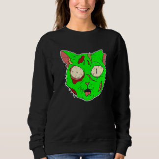 Zombie Katt Lat Halloween Kostym Skräckinjagande K T Shirt