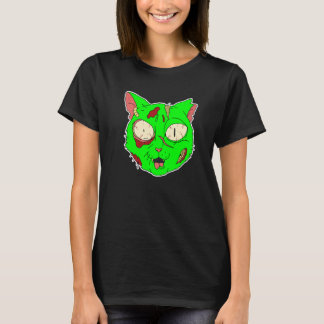 Zombie Katt Lat Halloween Kostym Skräckinjagande K T Shirt