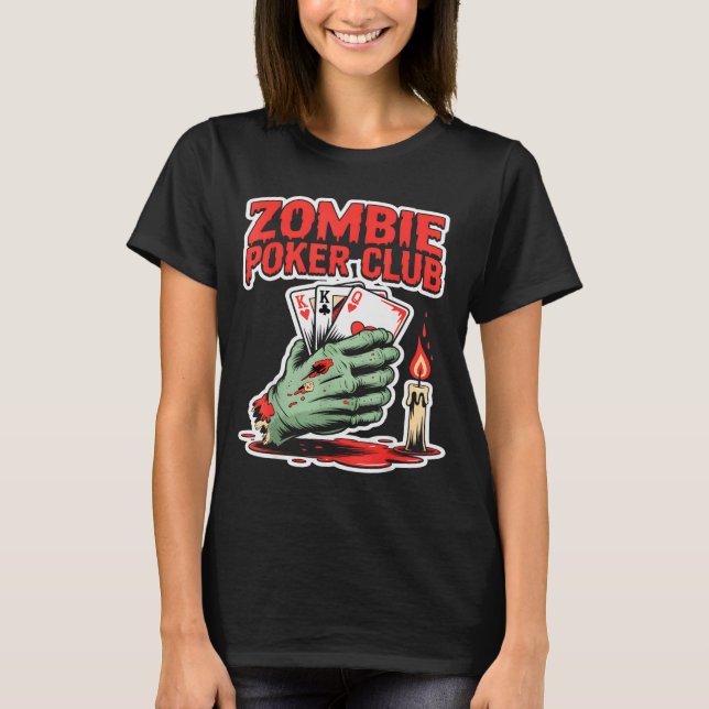 Zombie Ker Club Halloween  T Shirt (Framsida)