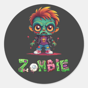Zombie Kid - Ash Runt Klistermärke