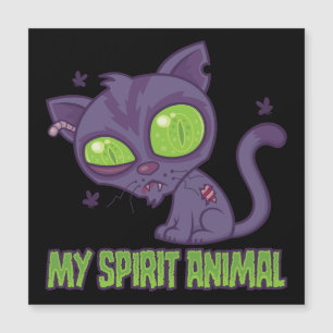 Zombie Kitten Är Min Andliga Djur