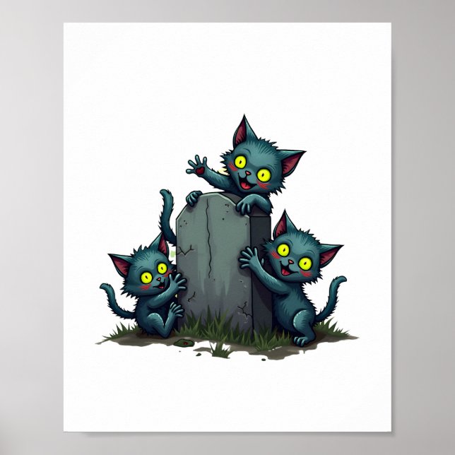 Zombie Kitten Uprising Poster (Framsidan)