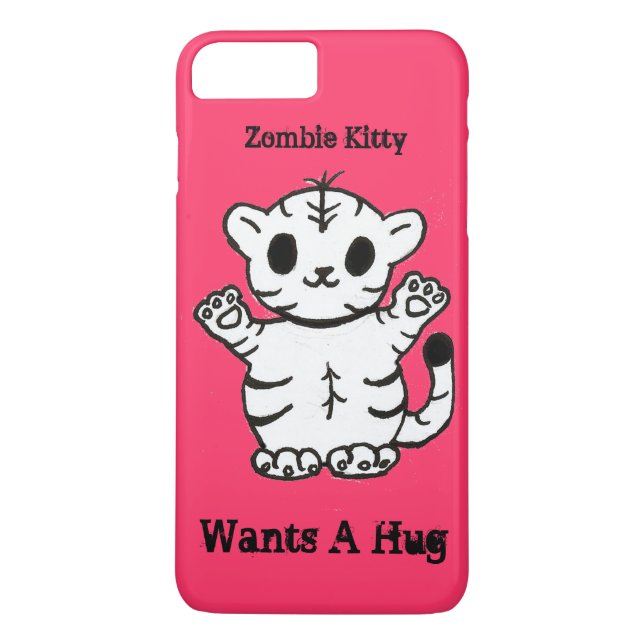 Zombie Kitty Vill Ha En Kram Case-Mate iPhone Skal (Baksida)
