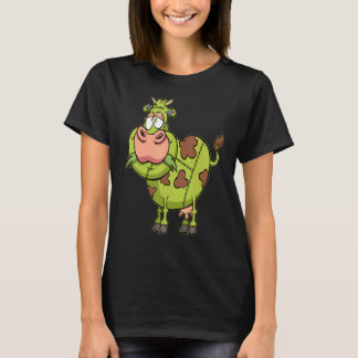 Zombie Ko Lazy Halloween Kostym  Gårdsdjur Bondgår T Shirt