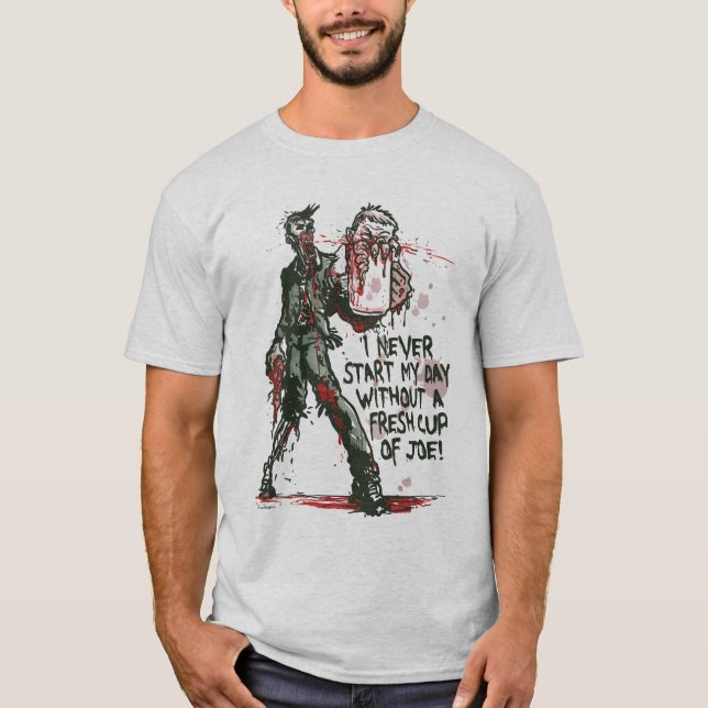Zombie Kopp av Joe T Shirt (Framsida)