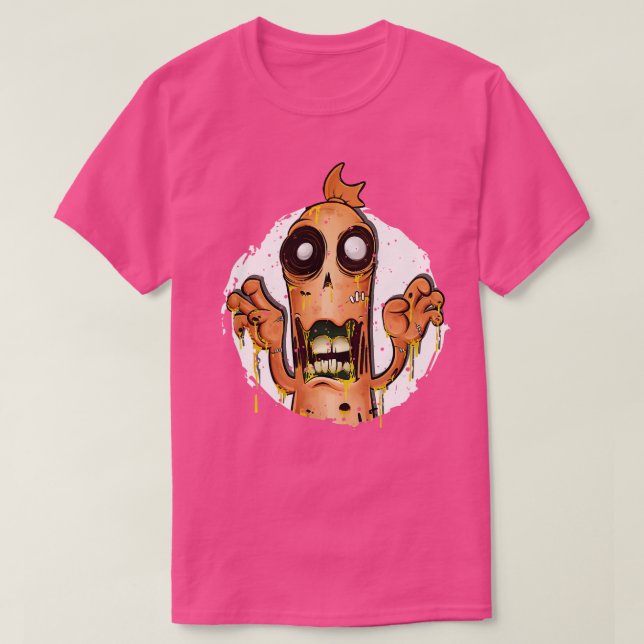 Zombie-korv T Shirt (Design framsida)