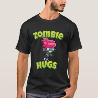Zombie kramar rosa Zombie tjej långärmad T Shirt