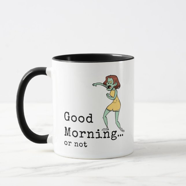 Zombie kvinna God morgon-mugg Mugg (Vänster)