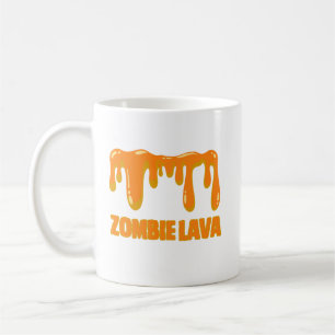 zombie lave roligt orange halloween kaffemugg
