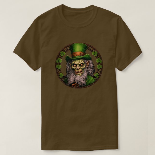 Zombie Leprechaun T-Shirt (Design framsida)