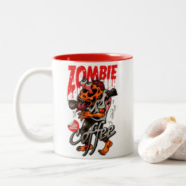 Zombie-liknande kaffe Två-Tonad mugg