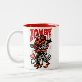 Zombie-liknande kaffe Två-Tonad mugg