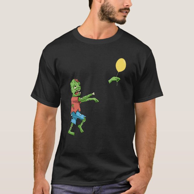 Zombie Lost His Balloon T Shirt (Framsida)