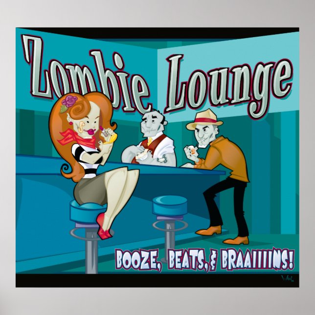 Zombie Lounge Poster (Framsidan)