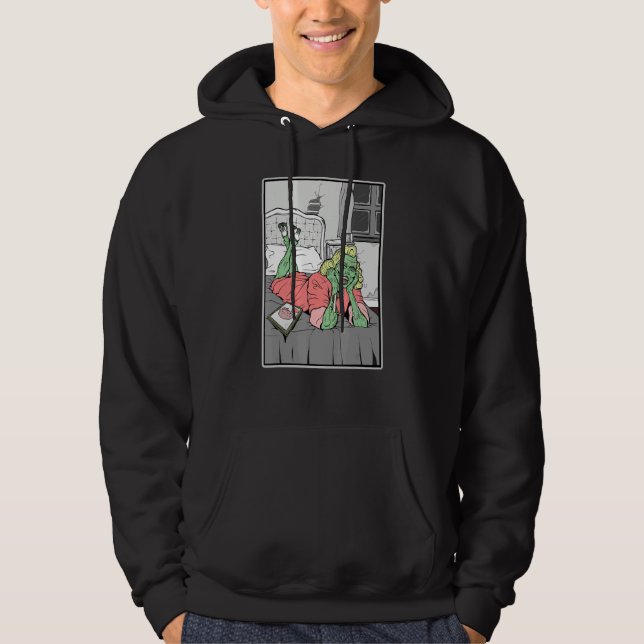 Zombie Love graphic art Hoodie (Framsida)