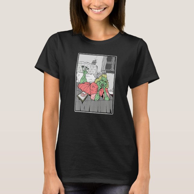 Zombie Love graphic T Shirt (Framsida)