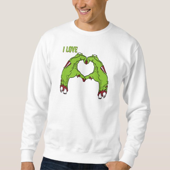 Zombie Love Lång Ärmad Tröja (Framsida)