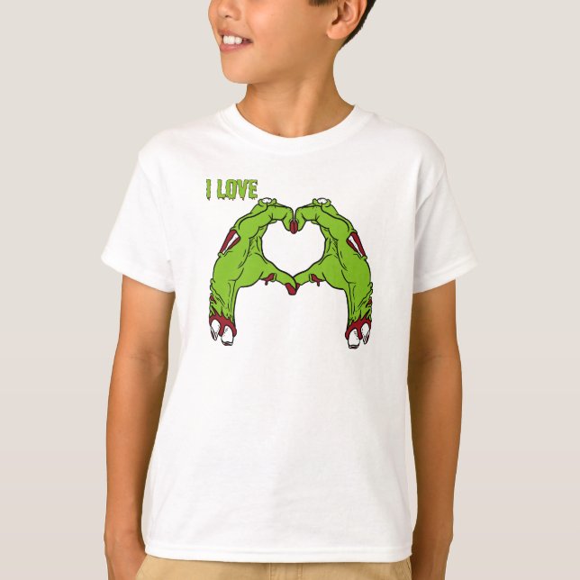 Zombie Love T Shirt (Framsida)