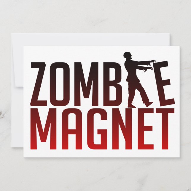ZOMBIE MAGNET-inbjudan, anpassa Inbjudningar (Framsida)